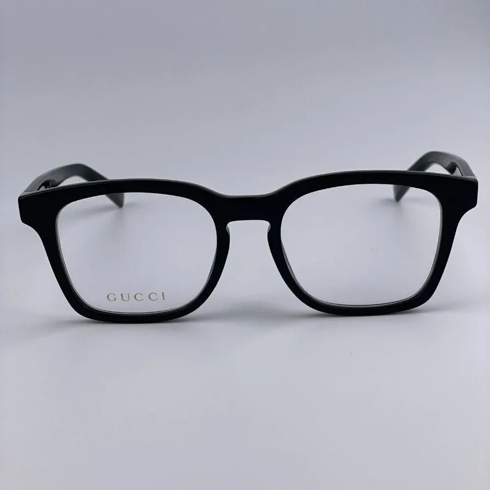SALE! NEW GUCCI WEB GG0457O 005 Black Gold Square Women Eyeglasses